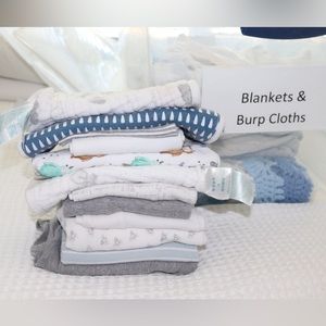 Blankets and burp cloths
